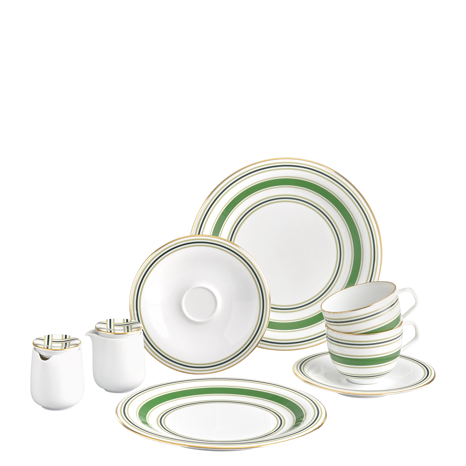 Geschirr-Set Kaffee 8-tlg. – HERITAGE GREEN