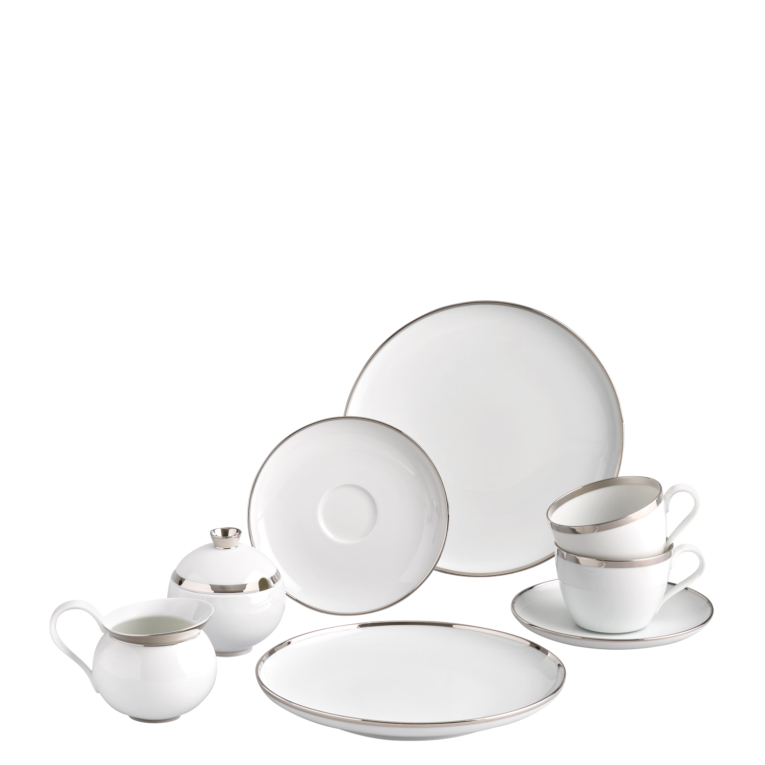 Geschirr-Set Kaffee 8-tlg. – TREASURE PLATINUM coup