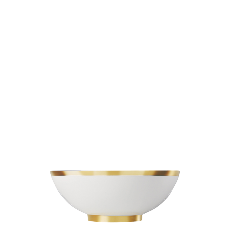 img1_ms2007165703_schale_m Weiße Schale mit goldenem Rand, stehende Position, minimalistisches Design. Fürstenberg Porzellan.