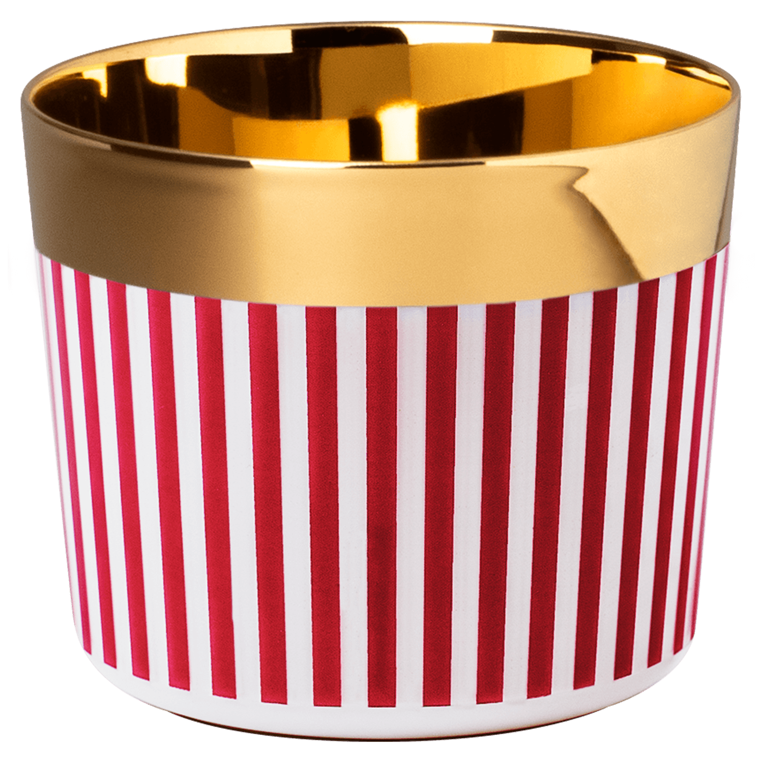 Champagne goblet VERTICAL STRIPES RED