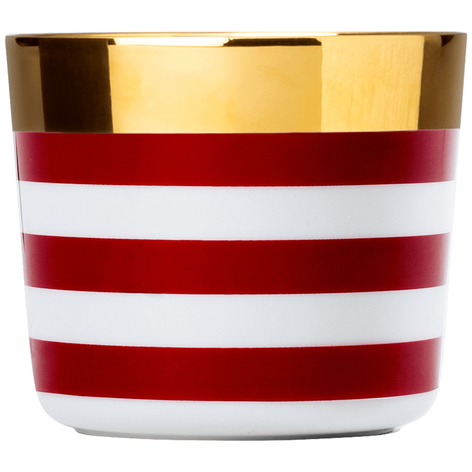 Champagne goblet HORIZONTAL STRIPES RED