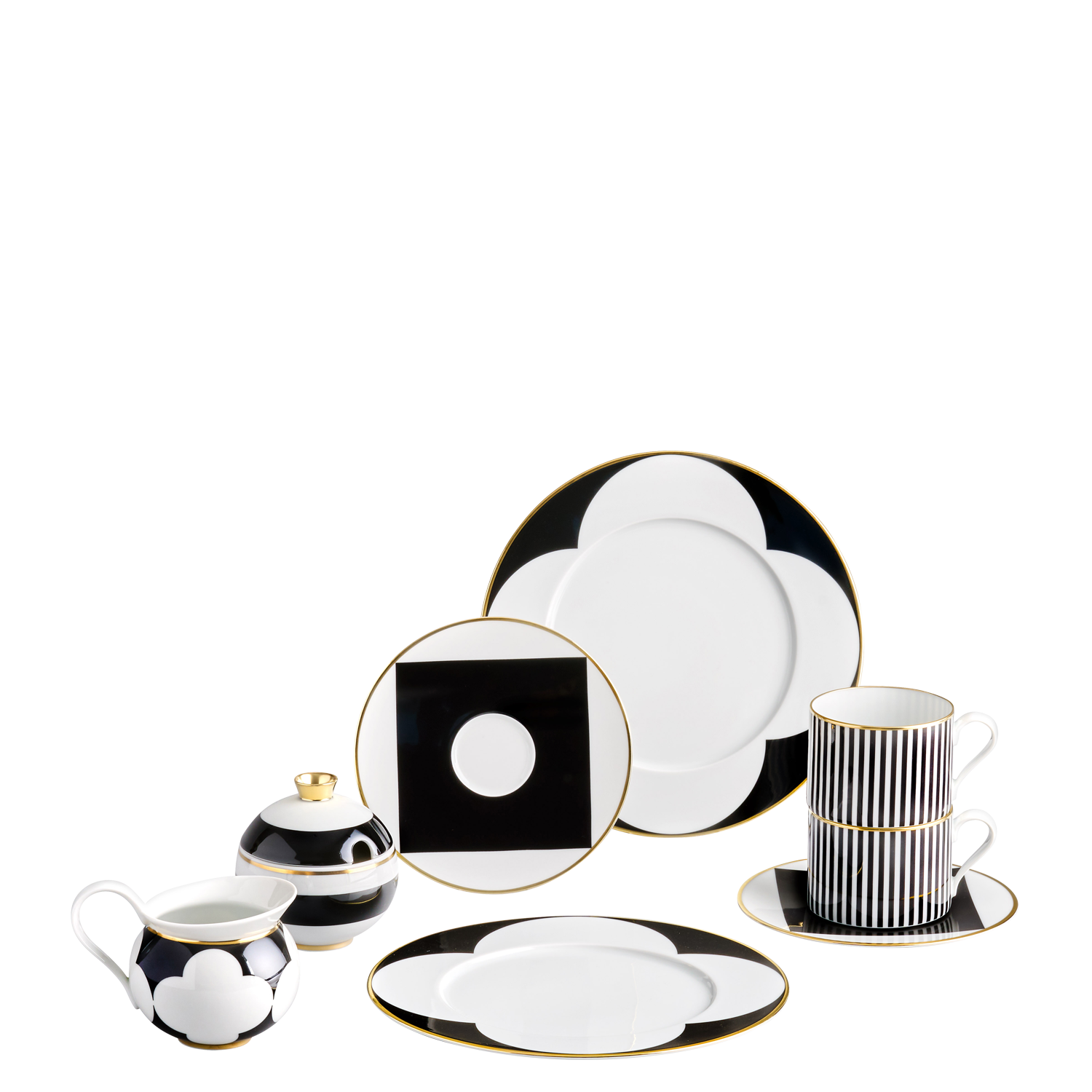 Geschirr-Set Kaffee 8-tlg. – CA D´ORO zylindrisch