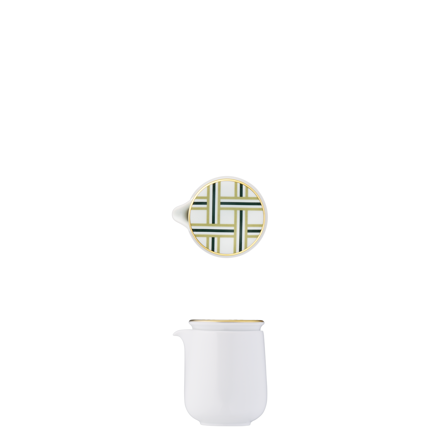 Milchgießer mit Deckel