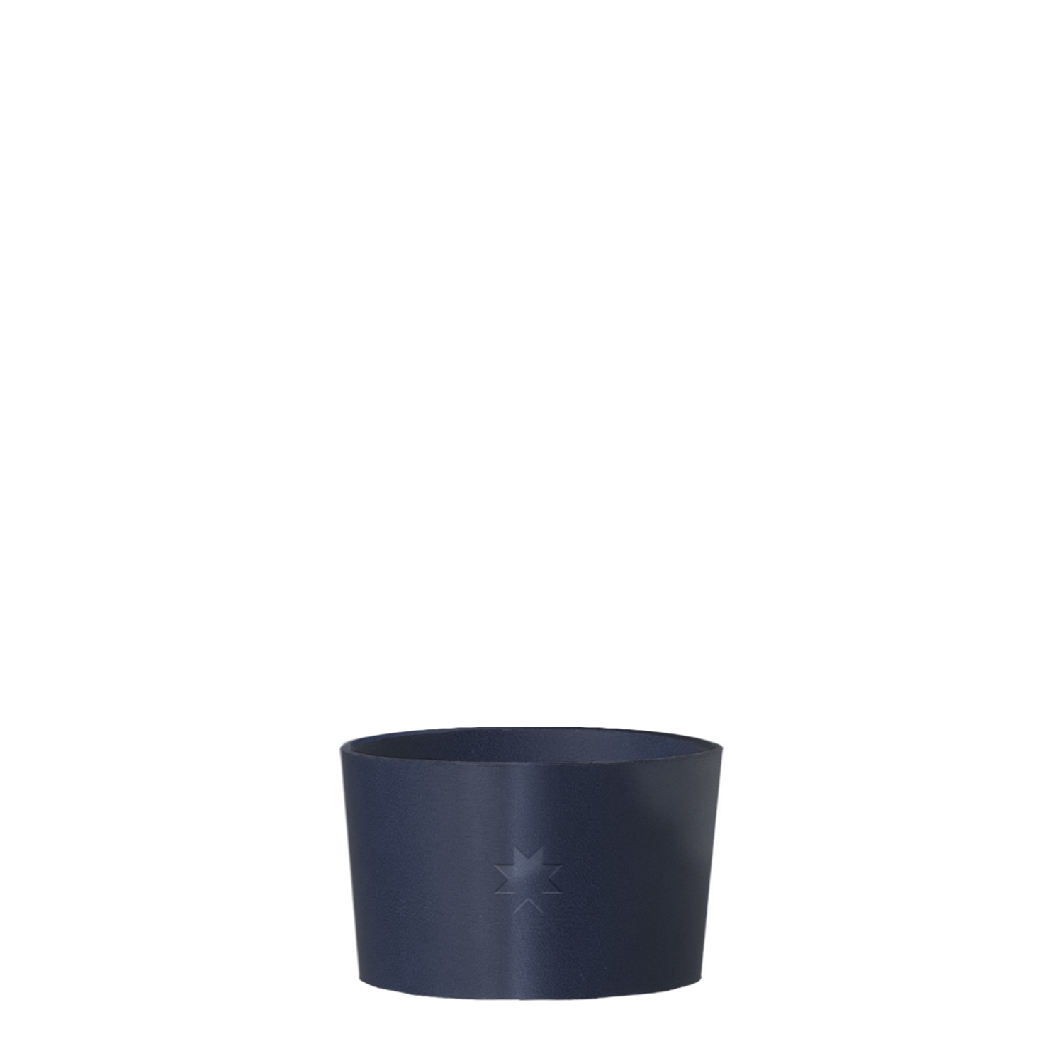 Leather sleeve, blue