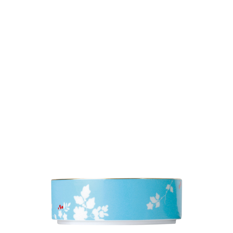 img1_ms2006165700_schale_m Aqua-farbene Porzellanschale mit weißen Blumenmotiven und goldener Kante. Fürstenberg Porzellan.
