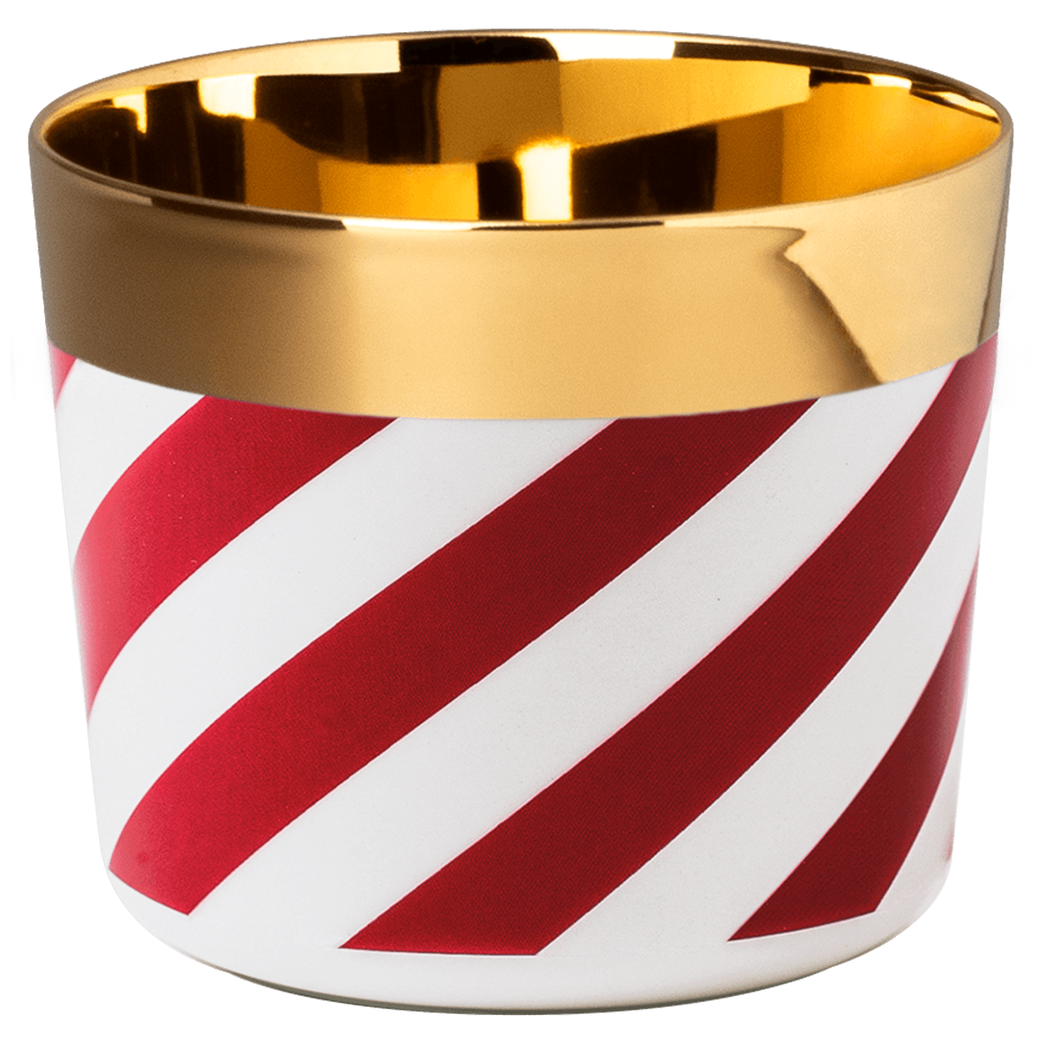 Champagne goblet CANDY CANE RED