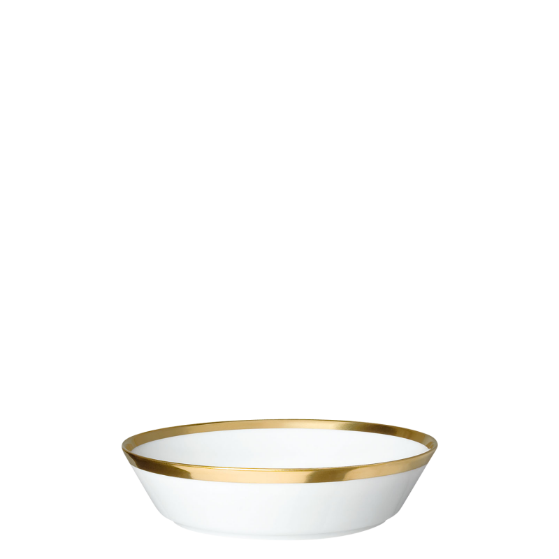 img1_ms2009165703_schale_m Weiße Porzellanschale mit elegantem goldenen Rand, im Studio fotografiert. Fürstenberg Porzellan.
