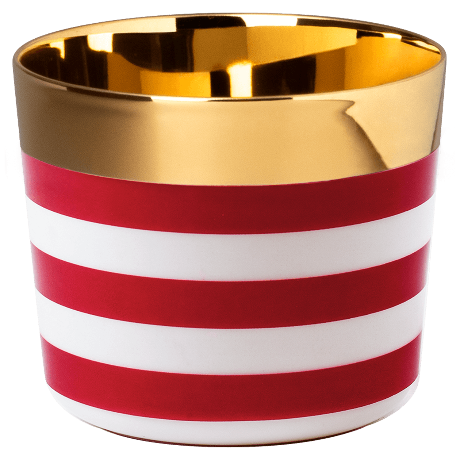 Champagne goblet HORIZONTAL STRIPES RED