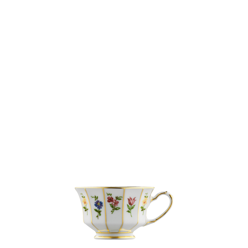 img1_ob_729121729_obertasse Weiße Tasse mit Blumenmuster und goldenen Details. Fürstenberg Porzellan.
