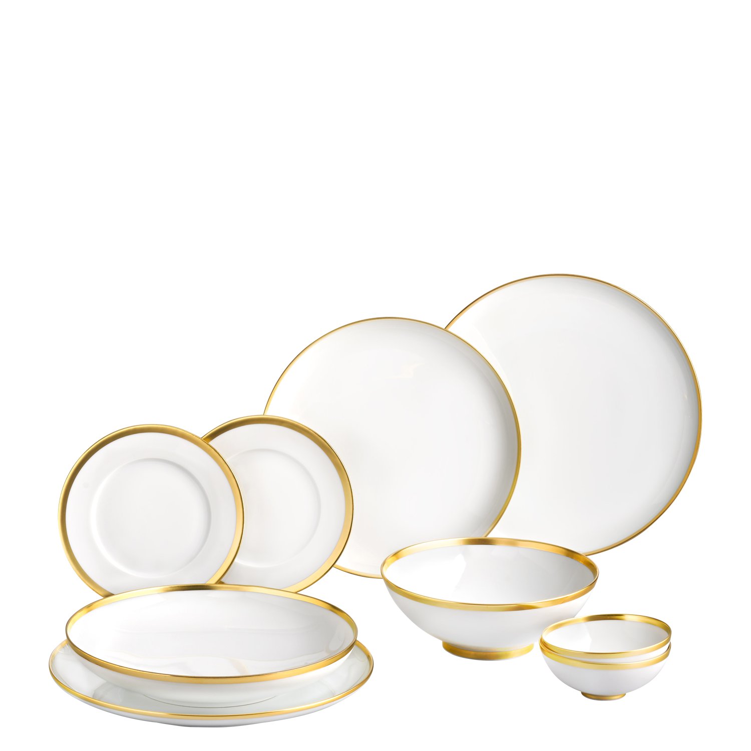 Geschirr-Set Dinner 9-tlg. – TREASURE GOLD coup