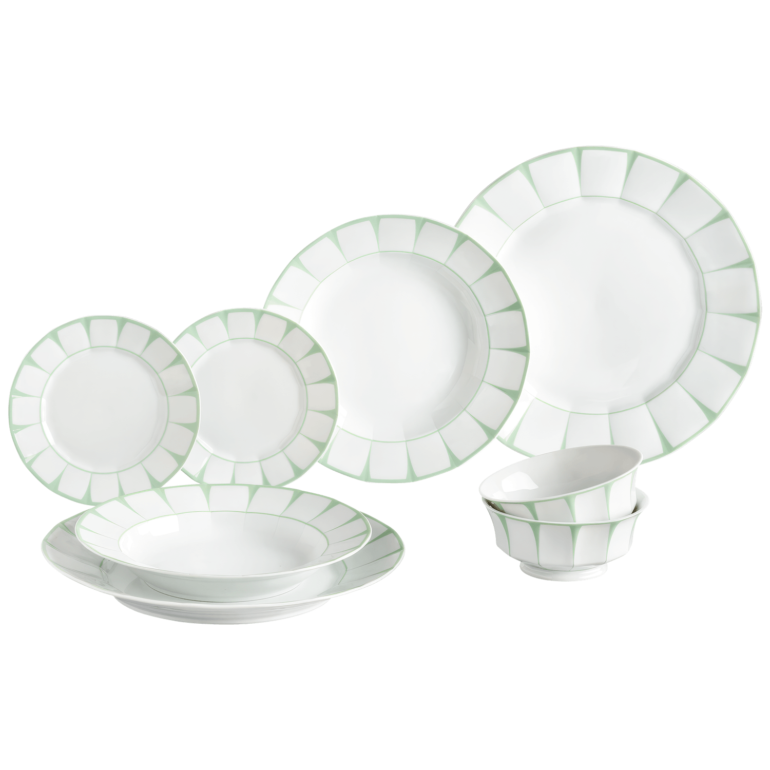 Geschirr-Set Dinner 8-tlg. - VERT MENTHE