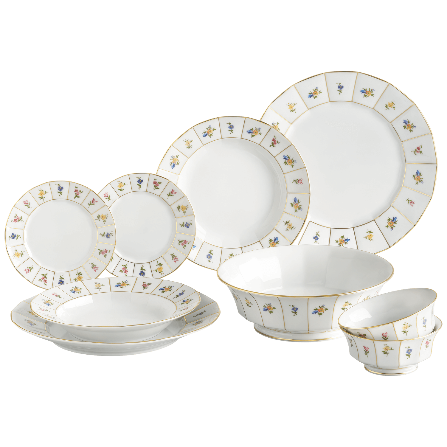 Geschirr-Set Dinner 9-tlg. - MILLE FLEURS