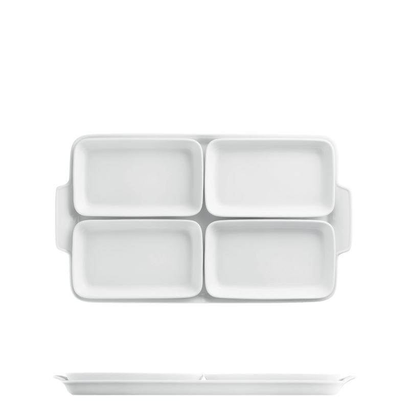 Partitioned dish, 5 pieces 