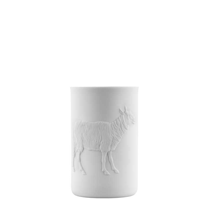 Mug (relief sheep), double-walled 