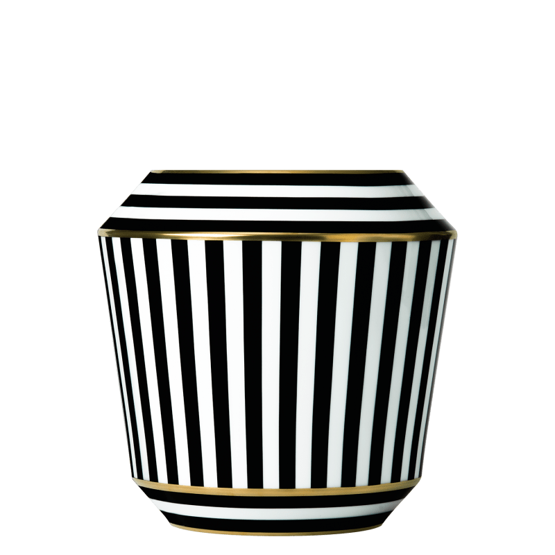 Vase LUNA, black/gold 