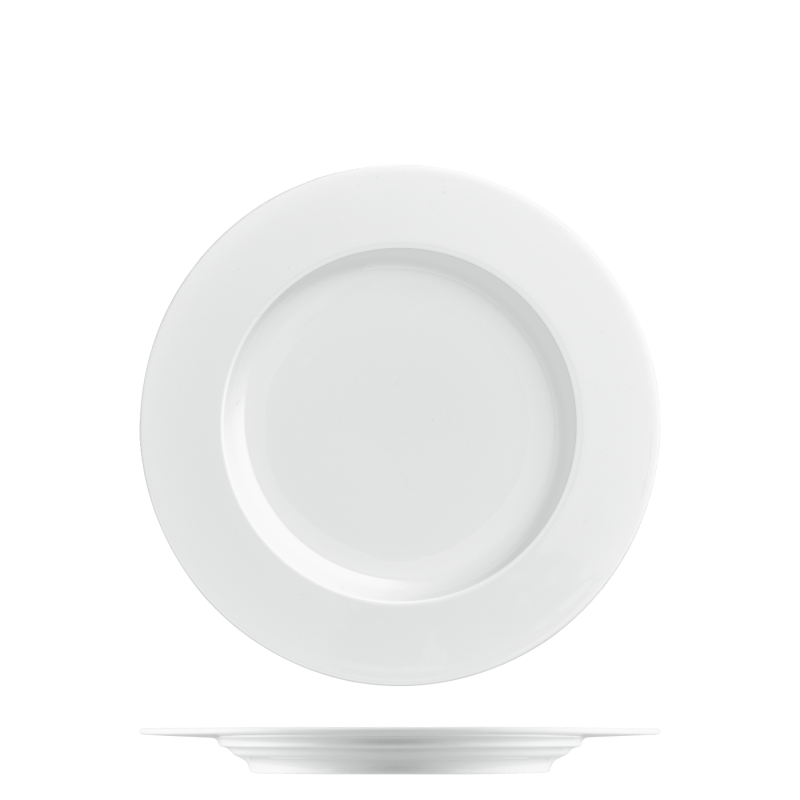 Rimmed breakfast plate 