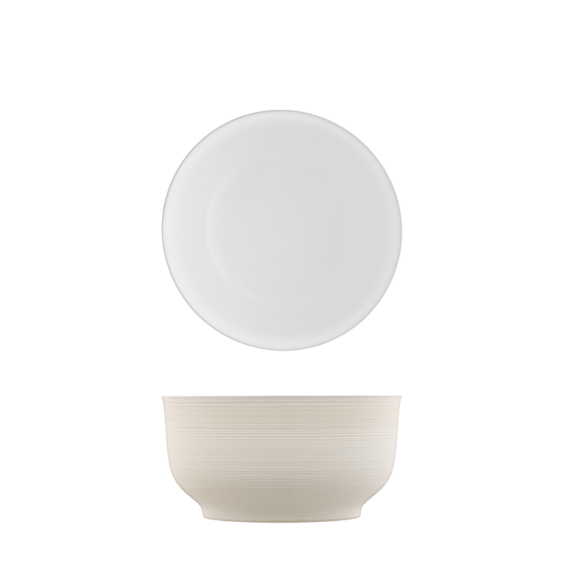 Bowl light brown, double-walled 