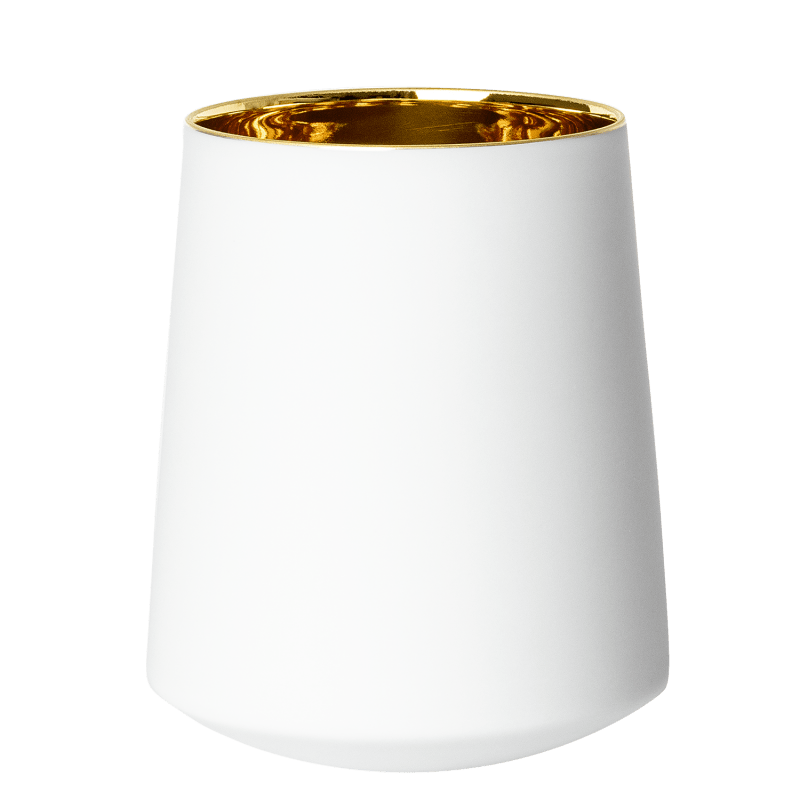 White wine tumbler SATIN WHITE 