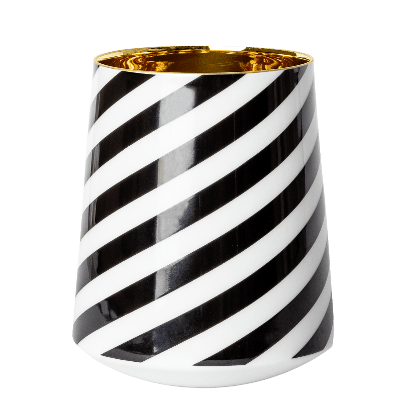 White wine tumbler BLACK CURL 