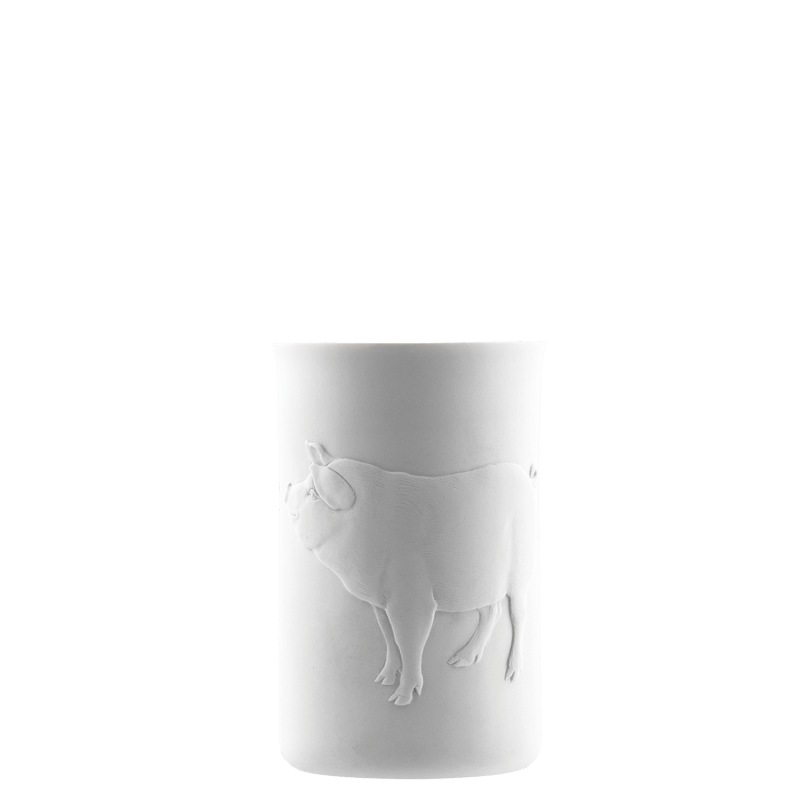 Becher (Relief Schwein), doppelwandig 