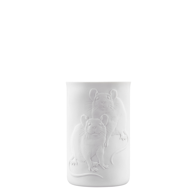 Becher (Relief Ratte), doppelwandig 