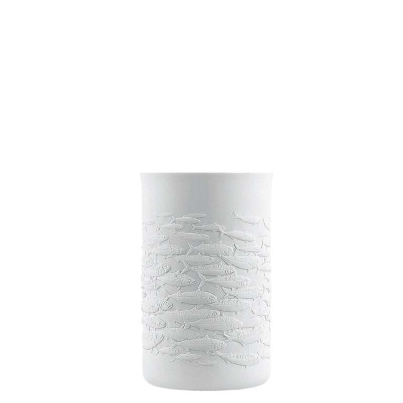 Mug (relief school of fish), double-walled 