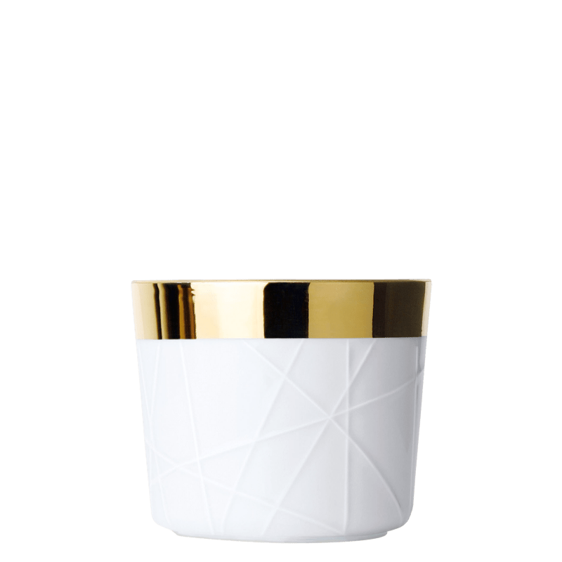 Champagne goblet white, rode embossed 