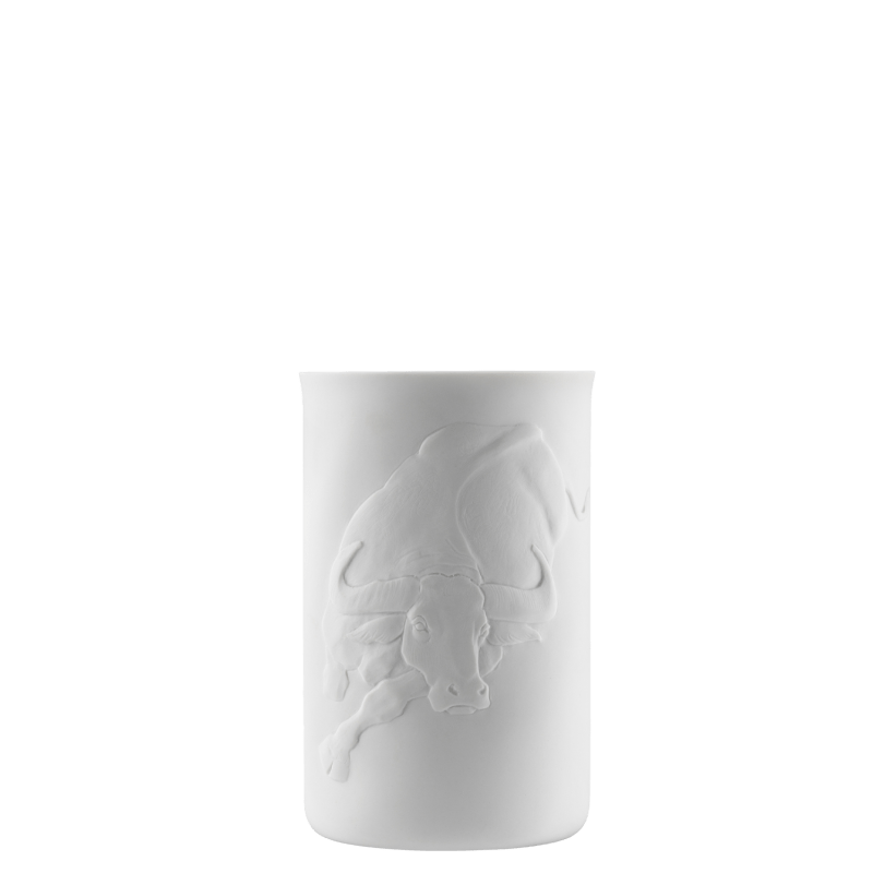 Mug (relief buffalo), double-walled 