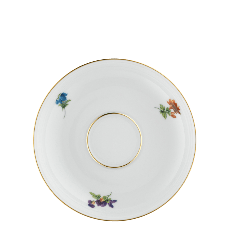 Coffee saucer with insert 